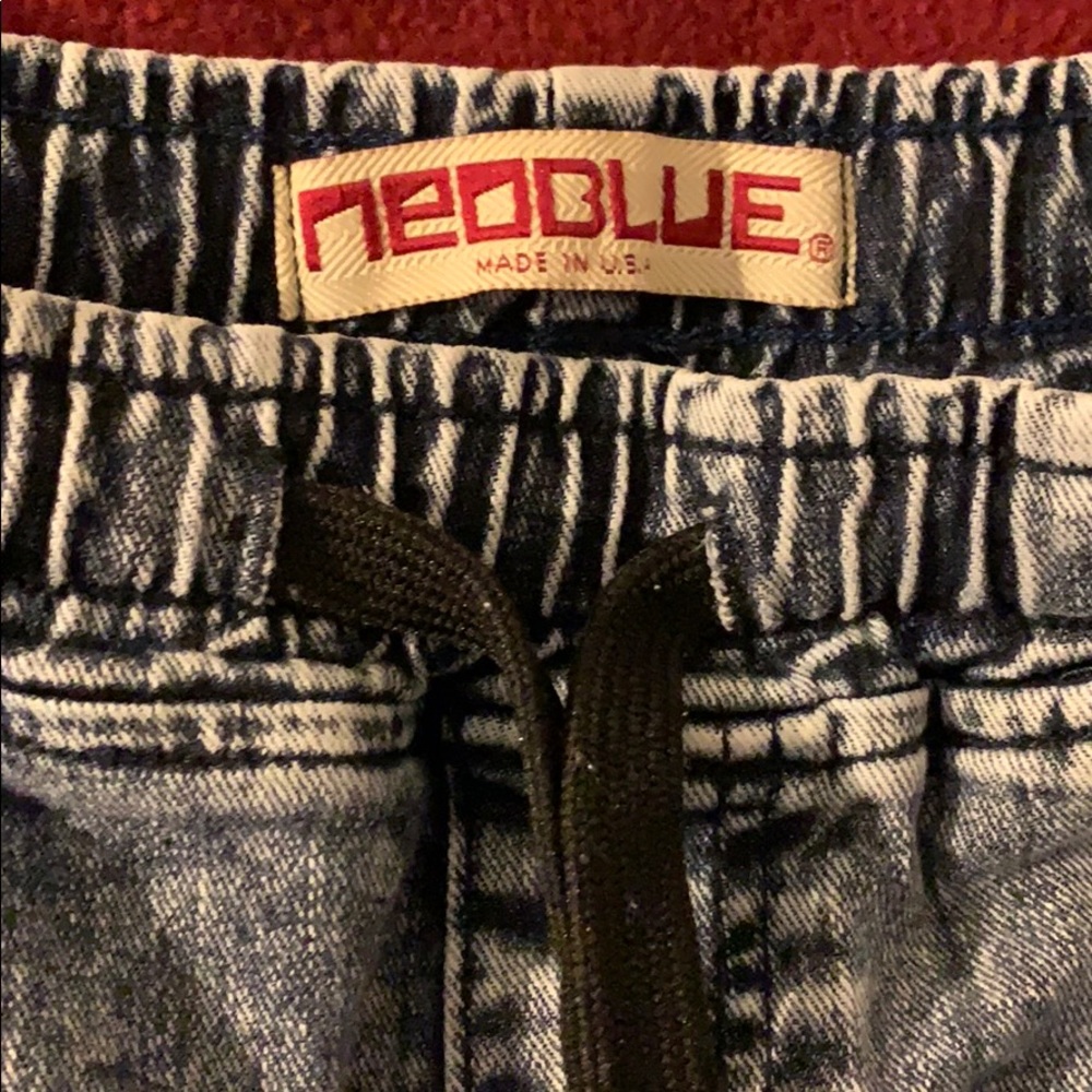 Jean jogger pants.